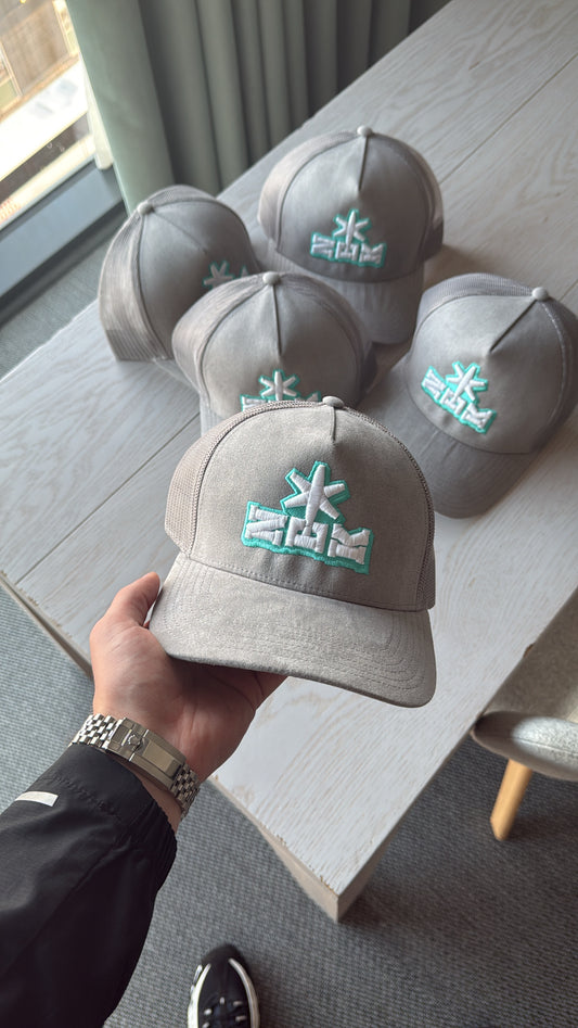 NEK Grey Suede Logo Cap – Members Only Edition