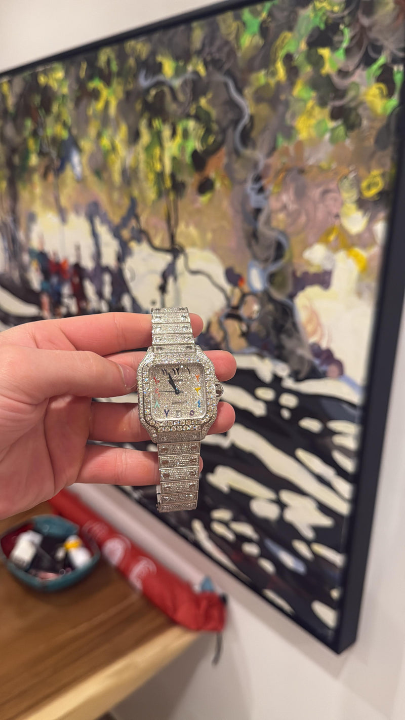 Cartier Santos Large "Skittle" Arabic Dial